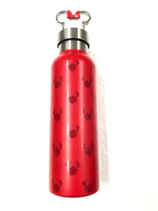 Disney Parks Minnie Mouse Stainless Steel Water Bottle With Clip New - Picture 1 of 3