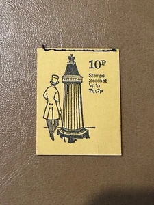 1971 GB 10P BOOKLET POST OFFICE PILLAR BOX MNH STAMP - Picture 1 of 4