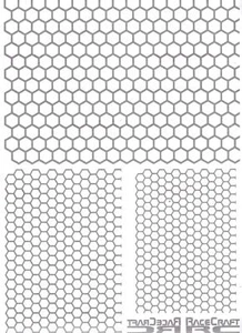 Paint Mask Set - Mixed Honeycomb - GT12 Buggy Drift GT10 F1 LMP Truck Touring  - Picture 1 of 3