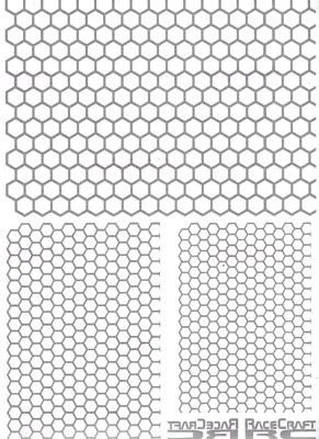 Paint Mask Set - Mixed Honeycomb - GT12 Buggy Drift GT10 F1 LMP Truck Touring  - Image 1 of 3