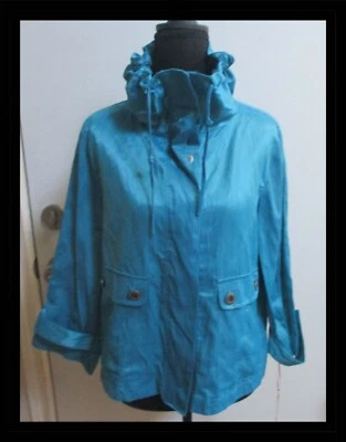 Ruby Rd Jacket Womens Size 10 Petite Blue Turquoise Metallic NWT - Image 1 of 4