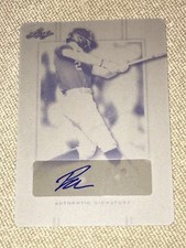 PETE CROW-ARMSTRONG 2019 Leaf Perfect Game AUTOGRAPH Black Printing Plate #1/1