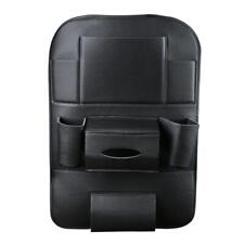 Car Seat Back Storage Bag PU Leather Multi-pocket Organizer Bag (Black)