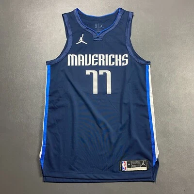 100% Authentic Luka Doncic Jordan Dallas Mavericks Statement Jersey Size 44 M - Image 1 of 4