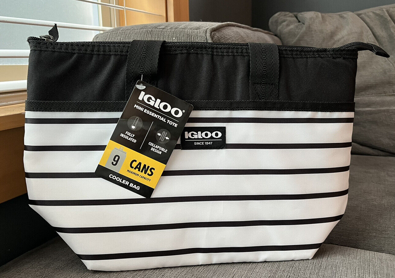 Igloo 9 Can Cooler Bag Lunch Tote Insulated Zip Closure 3 Styles To Choose  From