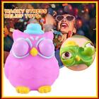 Owl Anti-Stress Toy TPR Soft Glue Stress Relief Toy for Children Gifts (Pink)