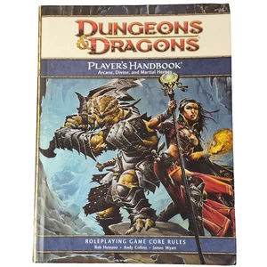 Dungeons Dragons Players Handbook HC Book Fantasy RPG Guide 4th Ed 2008 1st Prnt - Bild 1 von 18