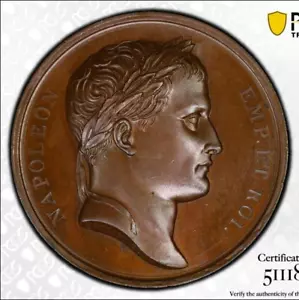 France, Napoleon I, Medal "1806" (1860-79), Bronze, Entry into Berlin, PCGS SP64 - Picture 1 of 4