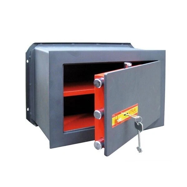 Cassaforte A Muro Da Incasso 42x19,5x28 Cm In Acciaio Blindata Con Chiave Utilia