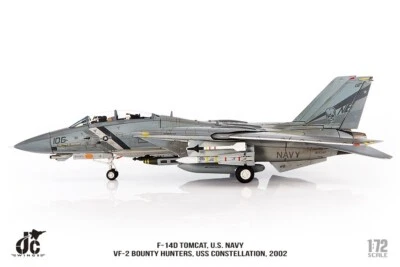 JC WINGS F-14D TOMCAT U.S. NAVY, VF-2 BOUNTY HUNTERS, 2002 - JCWINGS JCW72F14009 1/72