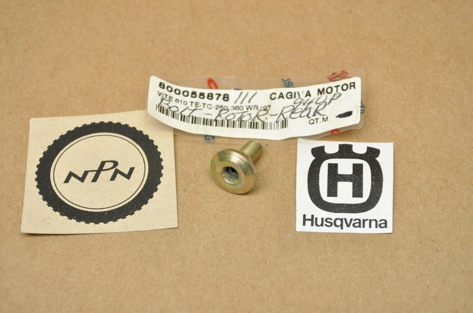 Nuevo de Lote Antiguo Husqvarna TC610 TE630 TXC511 SM610 SMR630 SMS630 Tornillo de Rotor de Freno de Rueda Trasera Foto 1 de 1