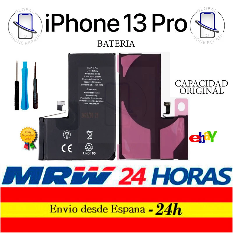 Bateria iPhone 13 Pro Capacidad Original 3095mah con adhesivo + ENVIO 24H - Imagen 1 de 1