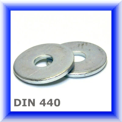 DRESSELHAUS Unterlegscheiben DIN 440, breiter Rand verzinkt M5 - M24, U-Scheiben