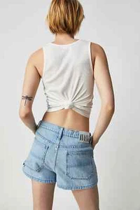 NWT MOTHER SNACKS Fun Dip Utility Shorts sz 27 GOOP - Picture 1 of 6