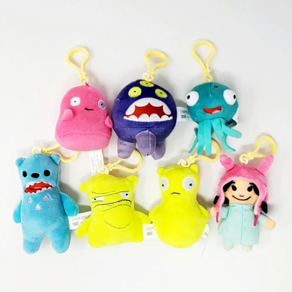 Bob's Burgers Fever Dream Series: Juego completo de 7 clips colgantes de felpa + ¡RARO! Foto 1 de 1