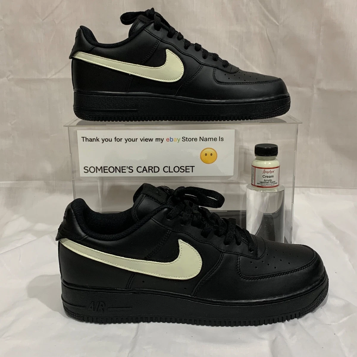Nike Air Force 1 Custom Low Black for Sale | Authenticity