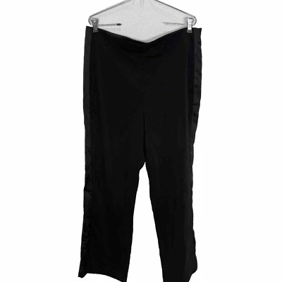 Pantalones Chicos negros satinados de pierna recta para mujer talla 14 informales o formales Foto 1 de 4