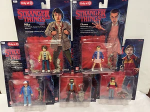 Stranger Things Eleven Dustin Will Lucas Mike 4 inch Figures Set of 5 Bandai - Picture 1 of 3