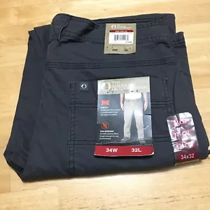 The American Outdoorsman Pants Men's 34x32 Canvas Stretch Straight Leg NWT - Picture 1 of 13