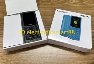 Nokia 105 4G Dual Sim Mobile Phone (Unlocked) Black Blue 1.8" 1020mAh Original - Afbeelding 1 van 21