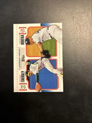 B99a Ll26 Dennis Eckersley, Mariano Rivera, 2010 Topps Legendary Lineage - Image 1 of 2