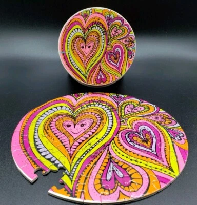 1969 Springbok Mini LOVE Thingies Puzzle by Sandy Miller 7" PZL9053 1pcs missing - Image 1 of 4