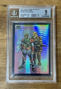 2022 Topps Chrome Star Wars Galaxy 23 Bounty Hunters Prism 36/75 BKT 9 - Picture 1 of 2