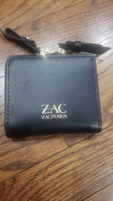 NWOT Zac Zac Posen Pearl Lady Zipped Small Leather Wallet Women's Black - Image 1 of 4