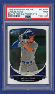 2013 Bowman CHROME Draft Picks & Prospects AARON JUDGE #BDPP19 ROOKIE PSA 9 MINT
