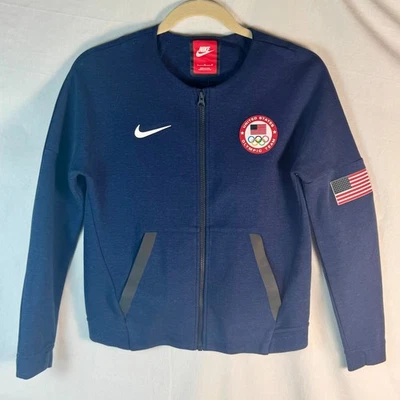 Nike TECH FLEECE TEAM USA OLYMPIC Crew YOUTH SIZE Large L Sweater Jacket 2016 - Image 1 of 4