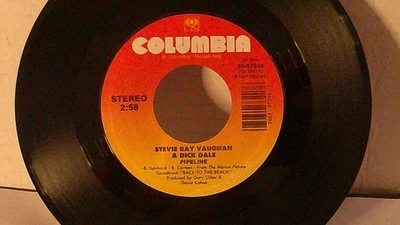 Stevie Ray Vaughan & Dick Dale,CBS 07340,"PIPELINE"US,7" 45,1987 Surf/Guitar,M - Image 1 of 2