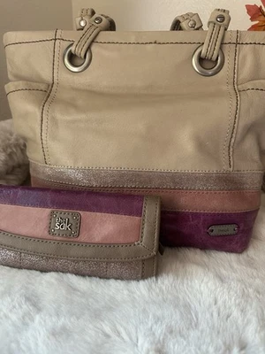 The Sak 中号皮革单肩包,带匹配钱包 The Sak Collection — 第 1/4 张图片