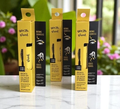 Got2b Cejas y Bordes Pegados Gel 0.54 fl oz Lote de 3 NUEVO VENDEDOR DE EE. UU. Foto 1 de 4