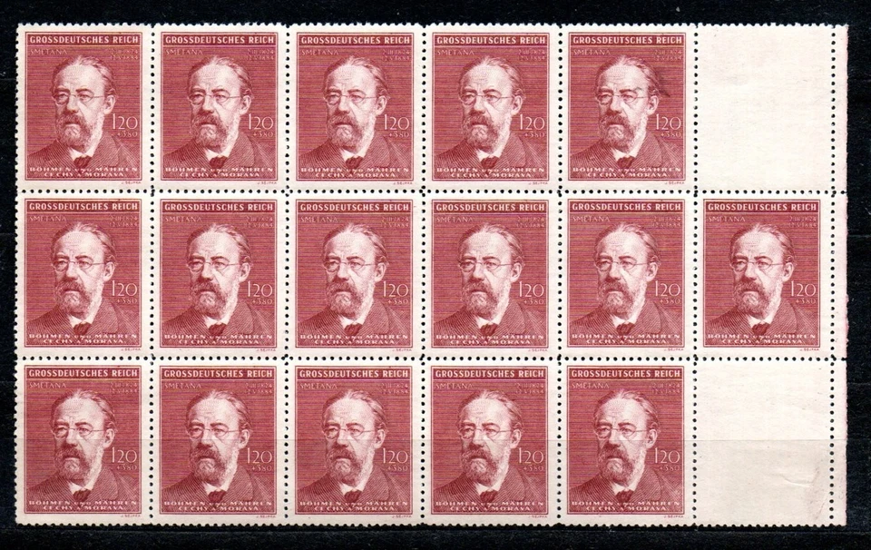 Germany, Bohemia and Moravia, occupation  WWII, Bedrich Smetana  Mi. 139 - Image 1 of 1