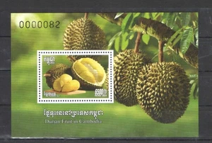 2025 Durian Fruit in Cambodia Souvenir Sheet  *MNH* - Picture 1 of 1
