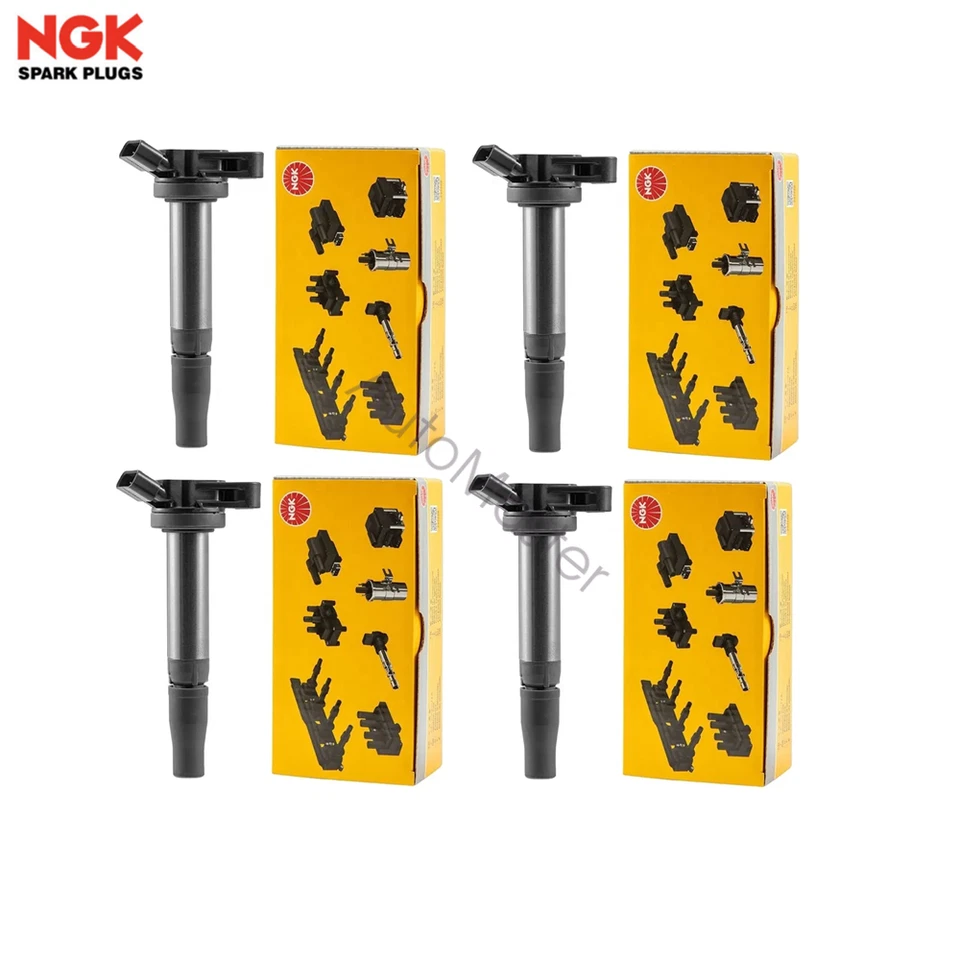 NGK Ignition Coils ×4 90919A2005 OEM for Toyota Camry Avalon Lexus ES300H 2.5L Foto 1 de 4