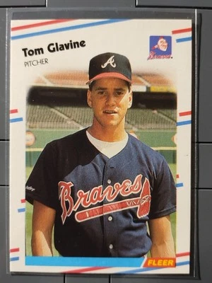 1988 Fleer Glossy  #539 Tom Glavine Rookie - Image 1 of 2