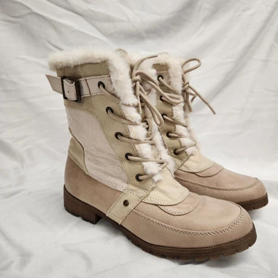 Jelly Pop Chanda Bone Faux Suede Boots Women's 8.5 - Imagem 1 de 4