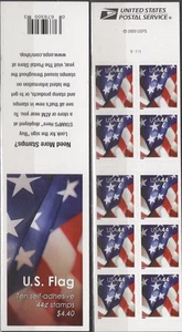 SC# 4396a - 2009 44¢ American Flag, Convertible Pane of 10 - Picture 1 of 1