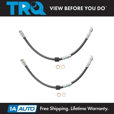 TRQ Front Rear Brake Hose For 91-03 Ford Escort 93-97 Probe 91-99 Mercury Tracer Foto 1 de 4