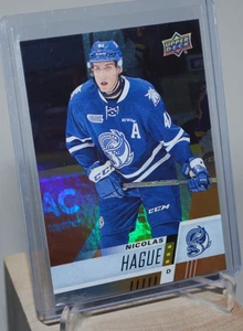 2017-18 Upper Deck CHL Rainbow Foil #51 Nicolas Hague Pre-Rookie Mississauga - Bild 1 von 2
