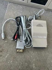 Vintage Commodore Model 1660 Modem/300 With Audio Cable - Picture 1 of 1