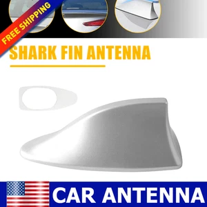 For 2015-2020 Hyundai Sonata/Elantra?Ebony Shark Fin Antenna Roof Cover Silver - Picture 1 of 12
