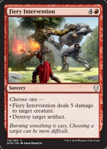 x1 Fiery Intervention - Dominaria - NM - MTG - Image 1 of 1