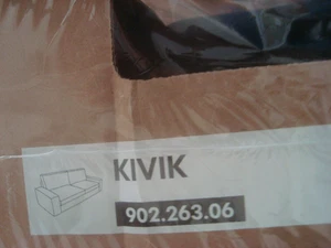 IKEA KIVIK Cover KIVIK Convertible Sofa Bed  TENO Black Sleeper Sofa Slipcover - Picture 1 of 16