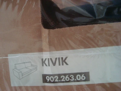 Funda IKEA KIVIK Sofá Cama Convertible TENO Negro Sofá Cama Funda Foto 1 de 4