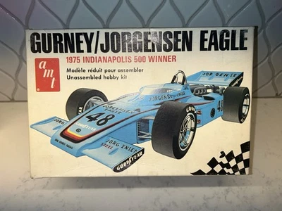 AMT Gurney/Jorgensen Eagle Indy car Vintage Model kit 1/25 T255 - Image 1 of 4
