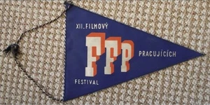 1961 Film Movie Workers Employees & Technichians 12th XII Festival Pennant Flag - Picture 1 of 2