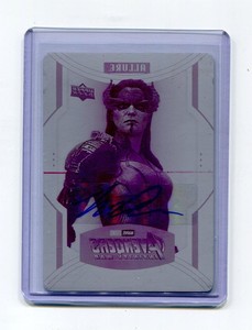 UD Marvel Allure Avengers Printing Plate Monique Ganderton Proxima Auto 1/1