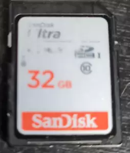 SanDisk Ultra SD Card 32GB SDHC Class 10 For Cameras - Picture 1 of 1